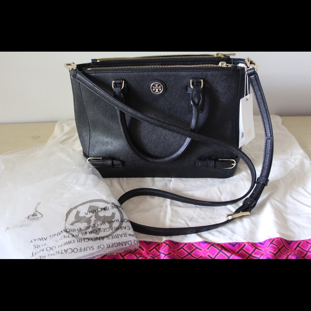 Black Tory Burch Robinson Sachel