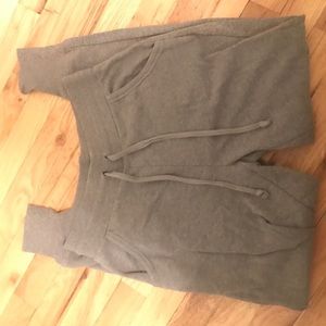 Gray jogger sweatpants