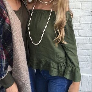Off the shoulder top