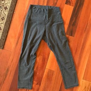 High rise cotton 3/4 leggings