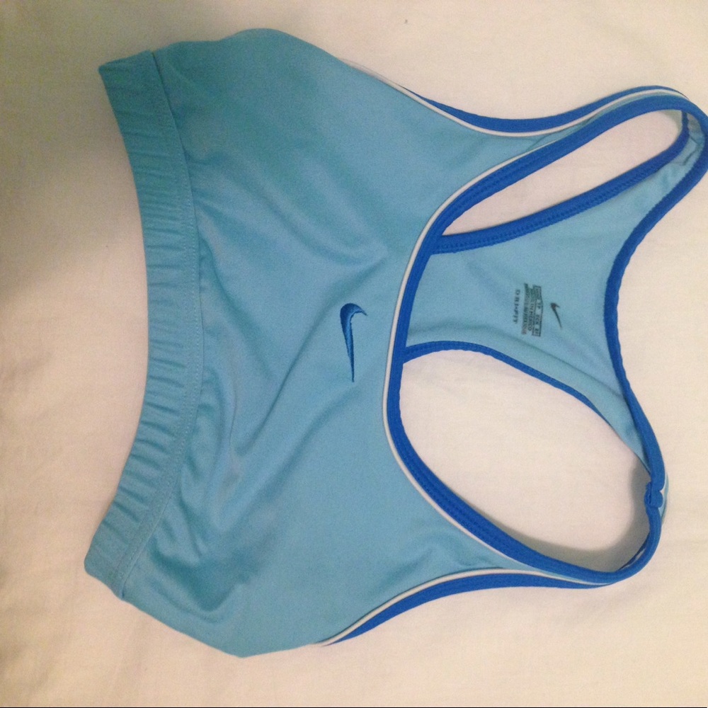 Nike Sports Bra in Blue and Dark Blue Extra-Small