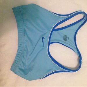 Nike Sports Bra in Blue and Dark Blue Extra-Small