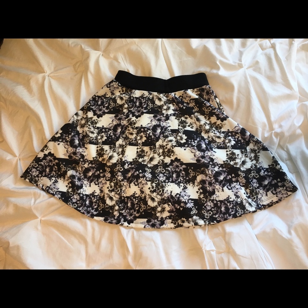 Floral Xhilaration Skater Skirt