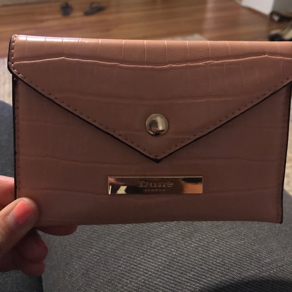 Dune London pink change purse or wallet
