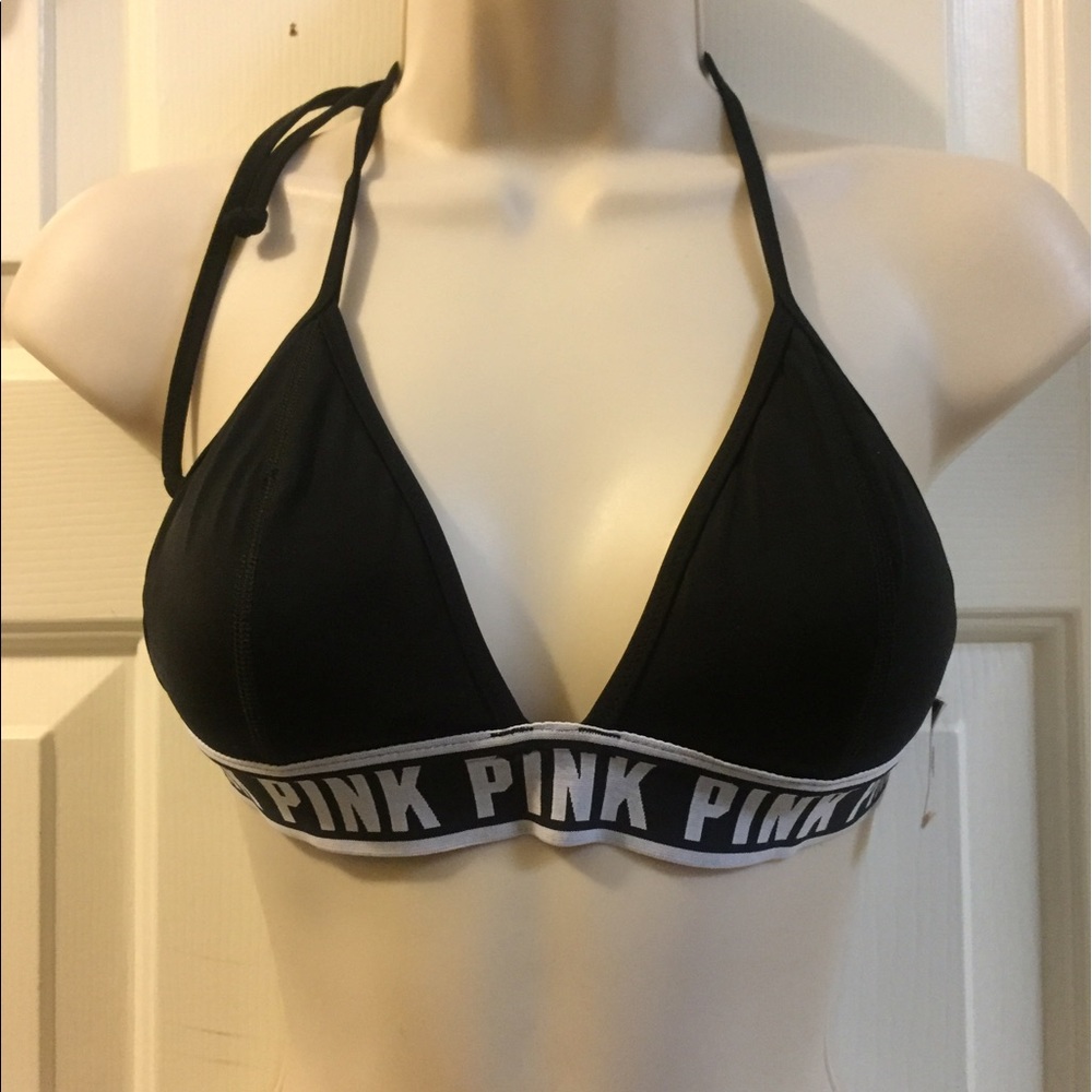 Victoria Secret's PINK Logo Triangle Bikini Top-S - Picture 2 of 4