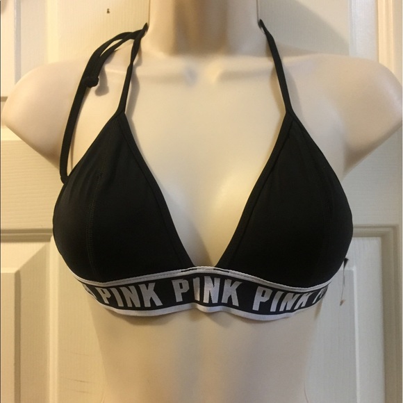 Victoria Secret's PINK Logo Triangle Bikini Top-S - Picture 2 of 4