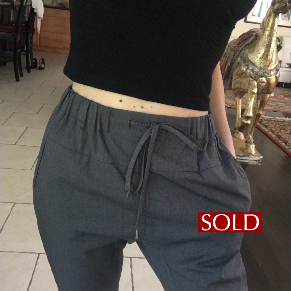 Armani exchange loose ankle trousers