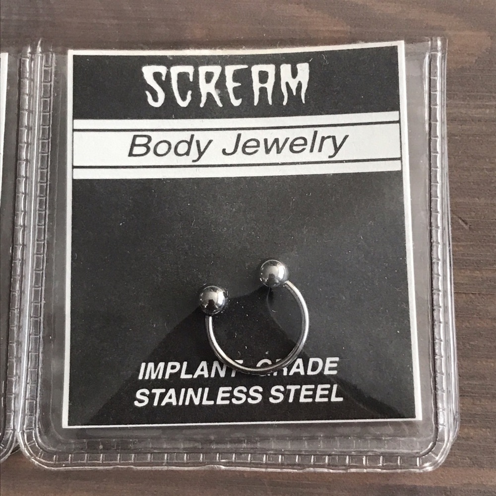 Scream Body Jewelry 18 gauge Stainless Steel Ring