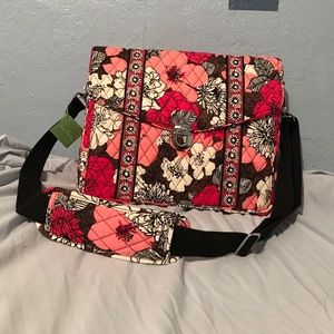 Vera Bradley laptop shoulder bag