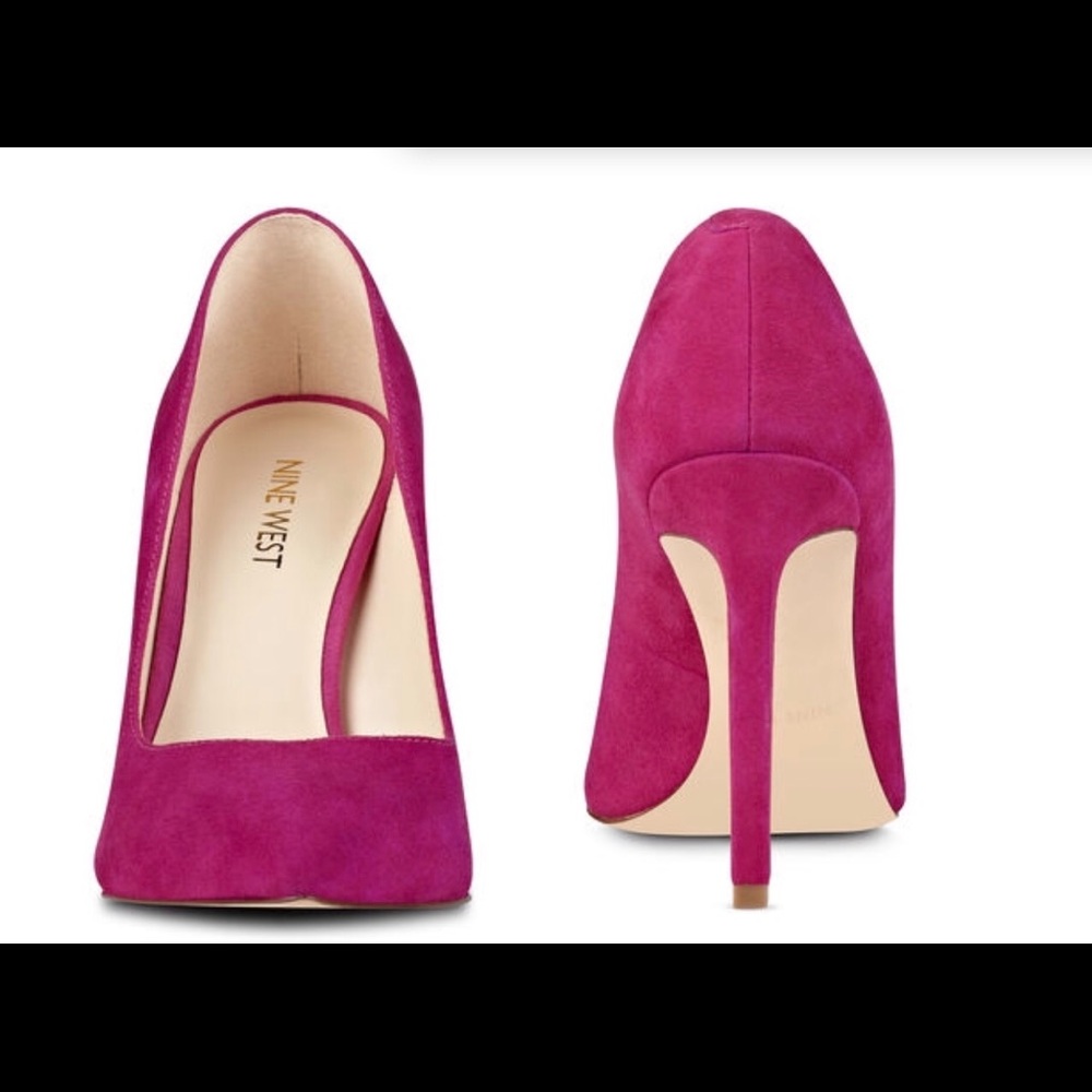 Pink Suede Pumps