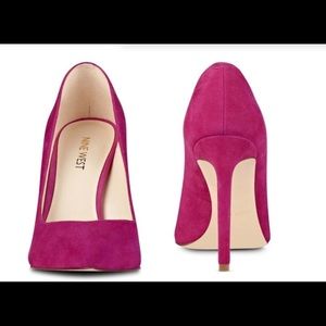 Pink Suede Pumps