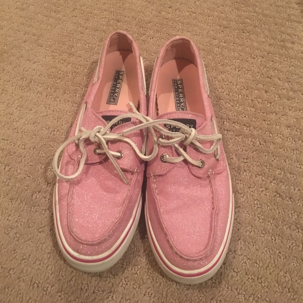 Rare Light Pink Sparkly Sperrys