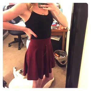 High Waisted Skater Skirt 😉