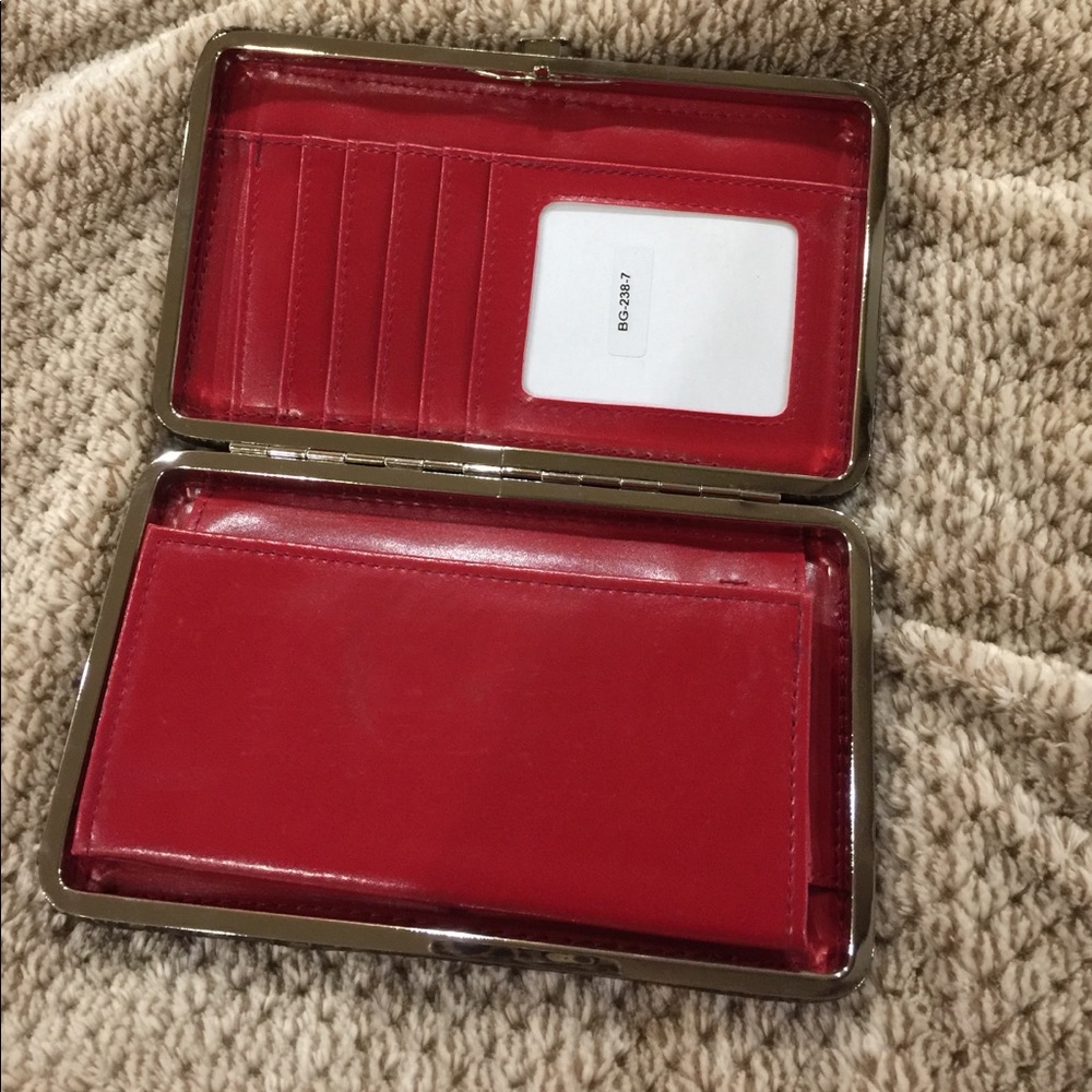 Rustic red wallet - Picture 3 of 4