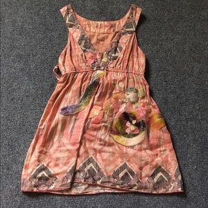 Anthropologie tank with felted details