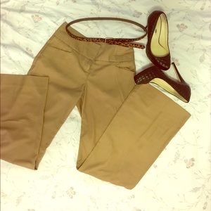 The Limited Cassidy fit wide leg khaki pants