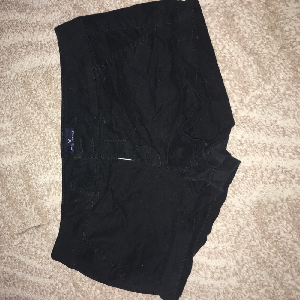 AE Black Stretch "Shortie" Shorts