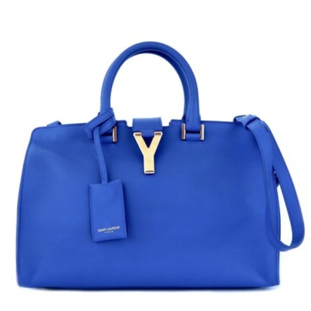 Saint Laurent Royal Blue Cabas Bag Medium