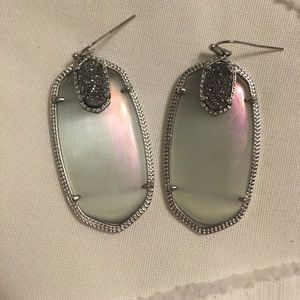 Kendra Scott druzy drop iridescent earrings