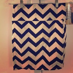 Black and Tan geometric pattern body con skirt