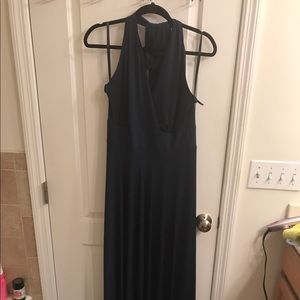 New York & Co Navy Halter Maxi Dress Size 18 NWOT