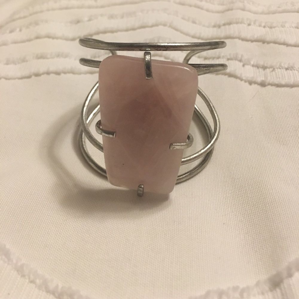 Free People pink stone cuff