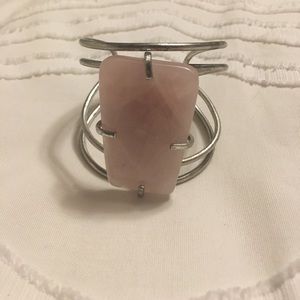 Free People pink stone cuff