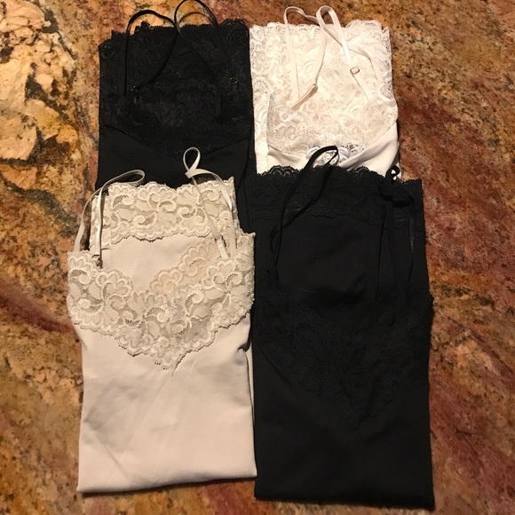 Ser of 4 camisoles in like new condition 👌🏻✨ - Picture 3 of 7