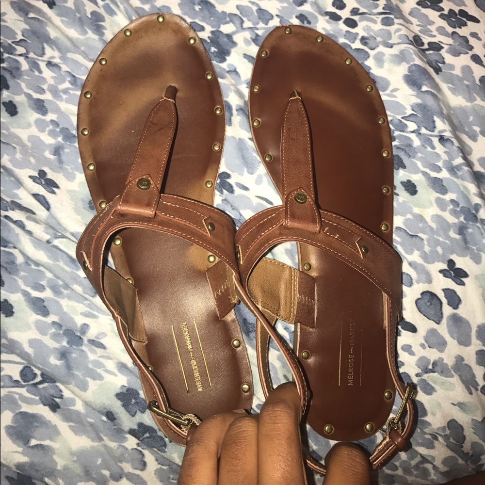 Lightly worn sandals