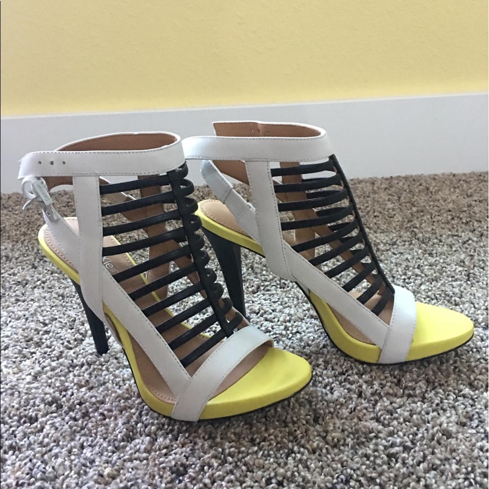 Calvin Klein .nalo caged ankle -strap sandals