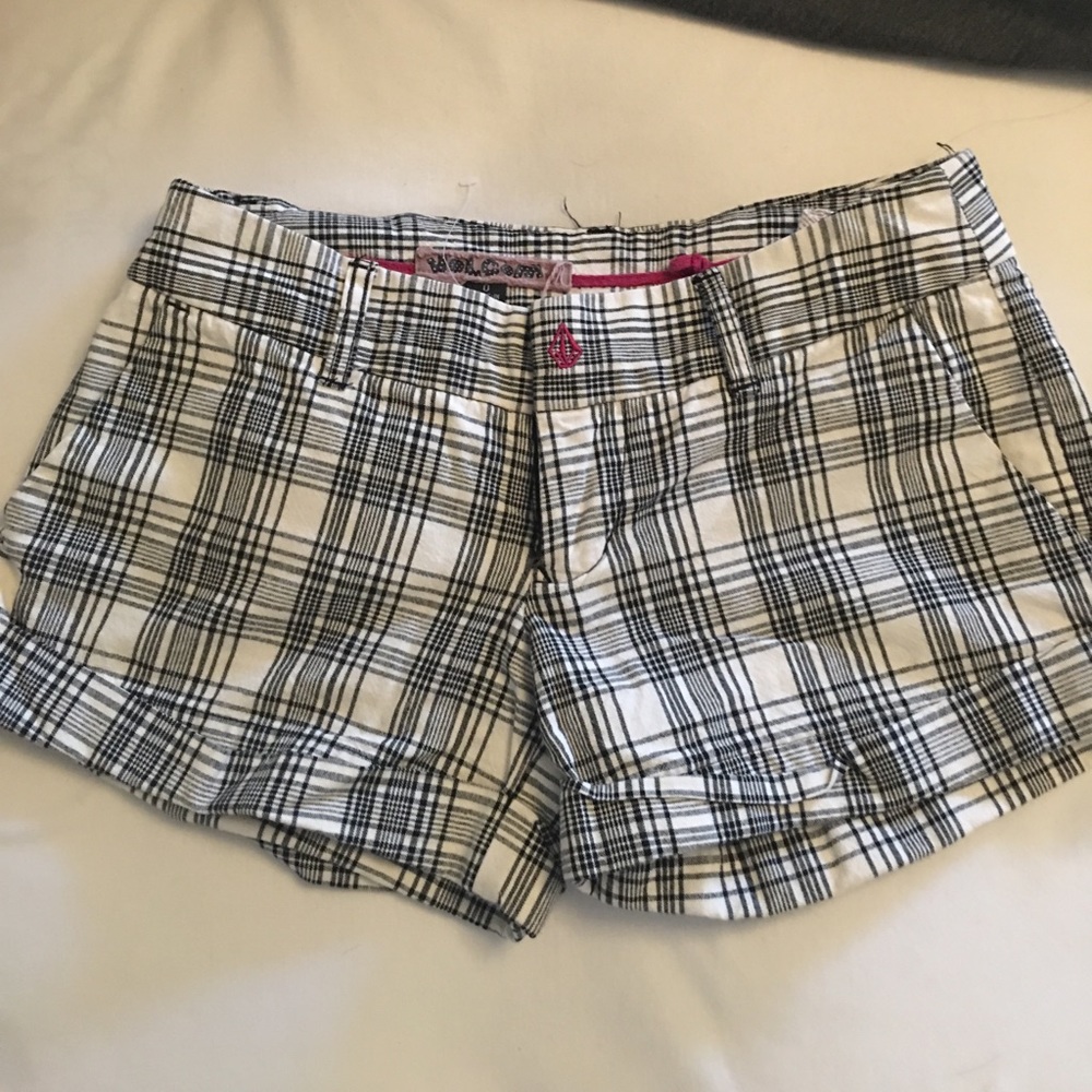 Plaid volcom shorts