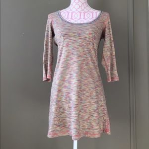 Anthropologie multi-color minidress with tie belt!