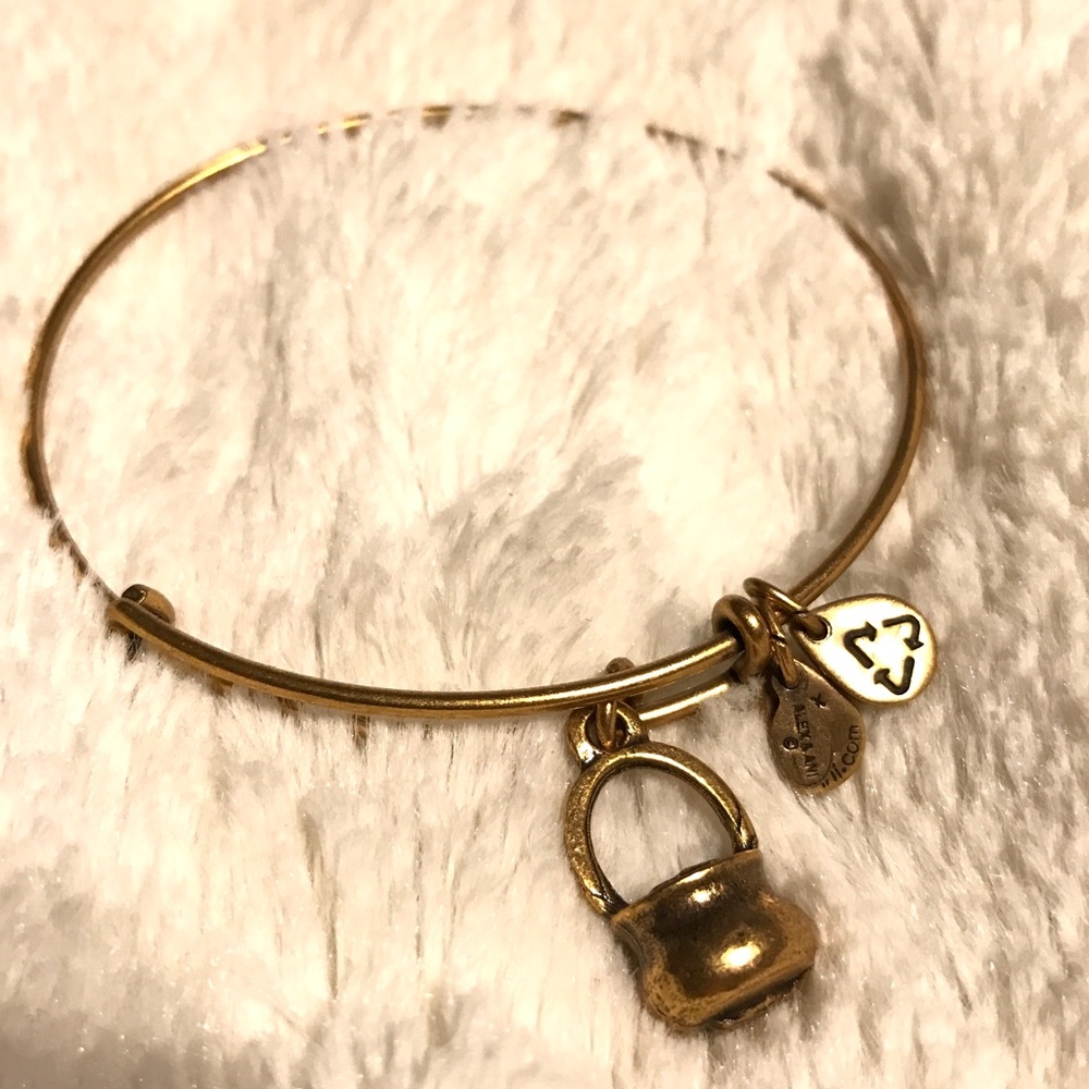 Gold Alex snd Ani Bracelet