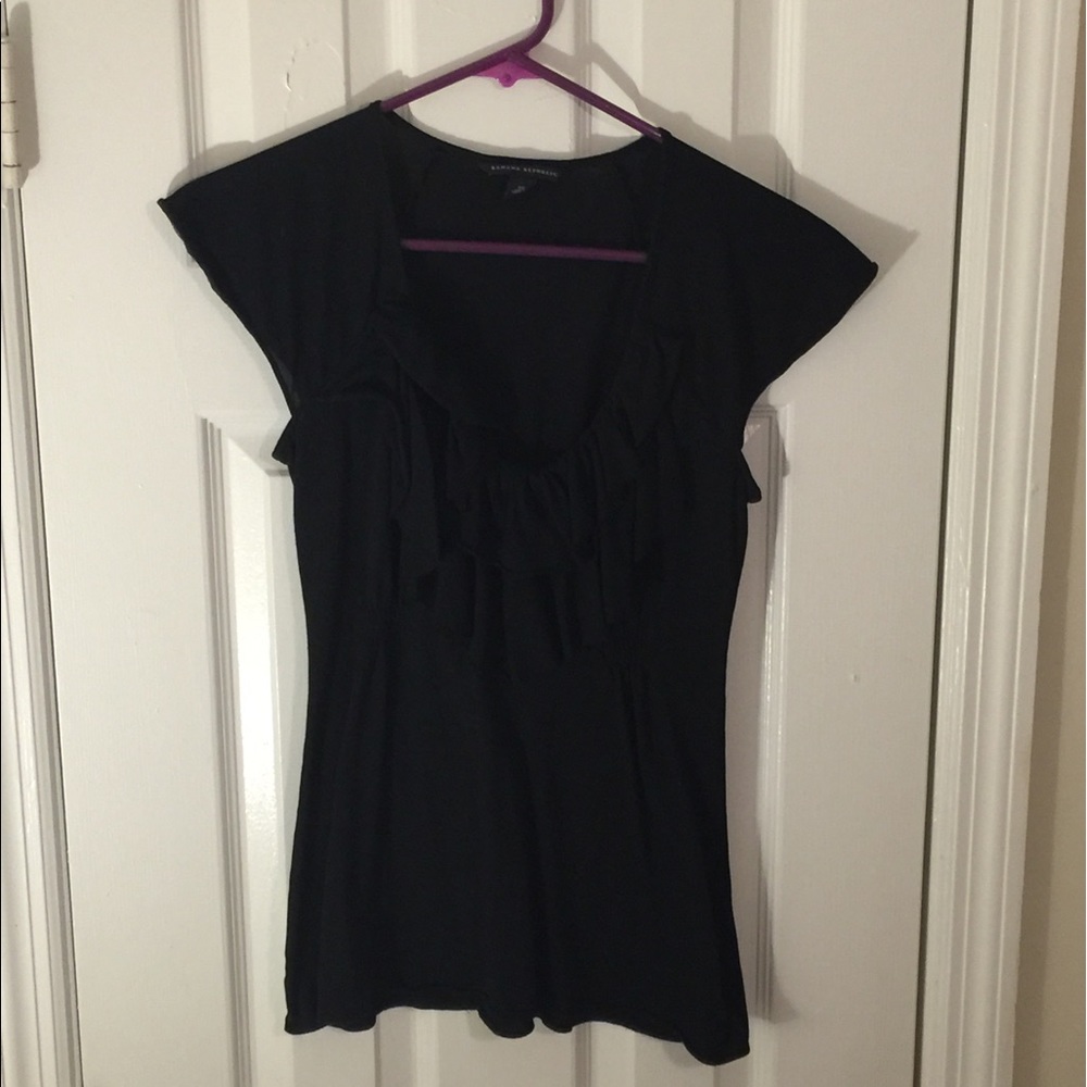 Banana Republic Ruffle Front Tee