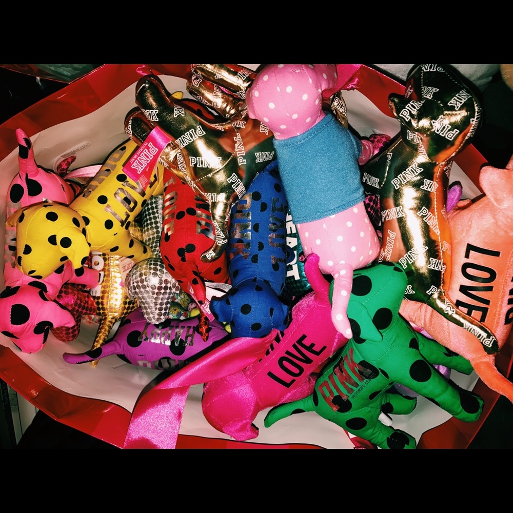 UPDATED Victorias Secret PINK mini dogs - HUGE lot
