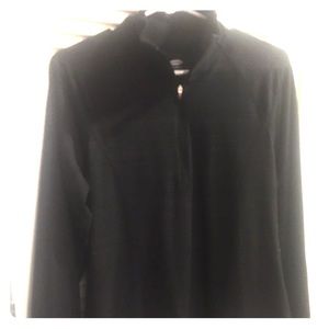 Black running pullover