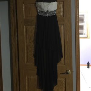 Homecoming/party/dance formal b&w dress