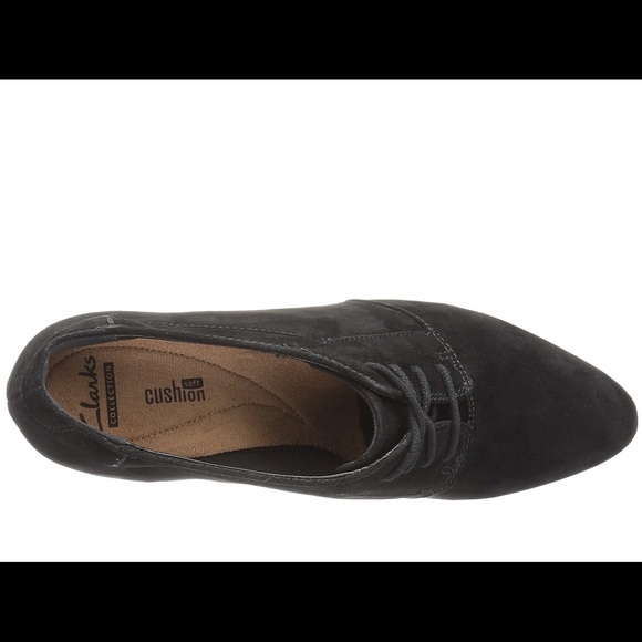 Brand new Clarks black suede bootie ankle boot - Picture 3 of 6