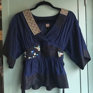 EUC Anthropologie Lithe Japanese blouse sz 4