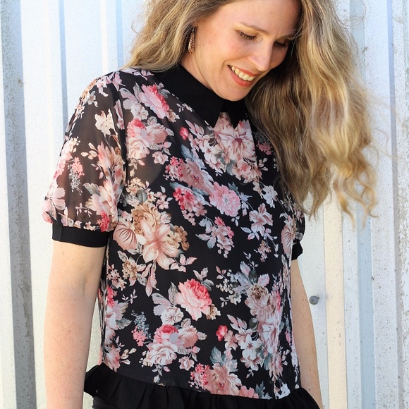 BUY 1, GET 1 FREE! Plus size: Collar Top - Picture 2 of 7