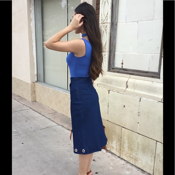 Denim Flare Skirt-5✨Rated - Picture 2 of 4