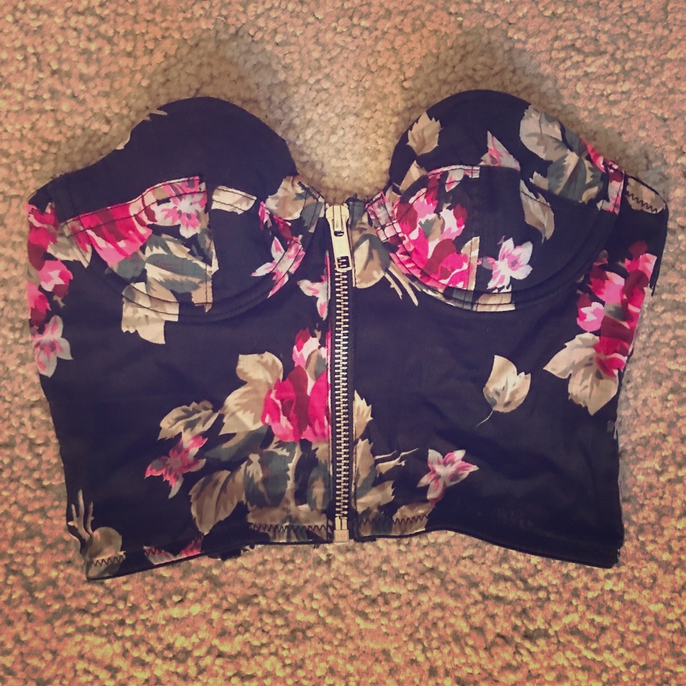 Top shop floral crop top