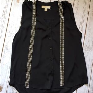 MICHAEL Michael Kors Embellished Tie Tank