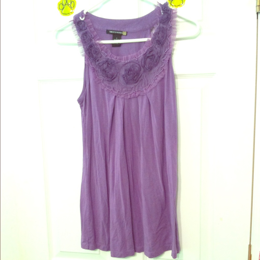 ❤️FLOWY LAVENDER SLEEVELESS BLOUSE❤️