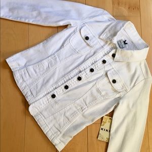 NWT White Jean Jacket