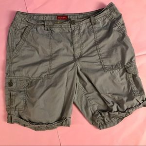 Merona Long Cargo Shorts Target Fit 4 Size 14 Grey
