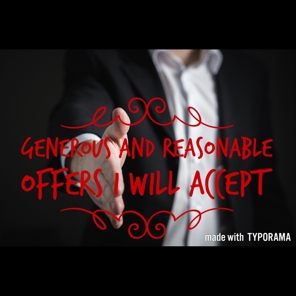 Offers.. Make some and see what all you can buy