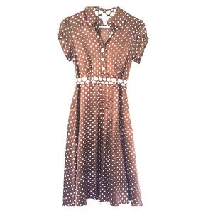 Polka dot 50s style dress