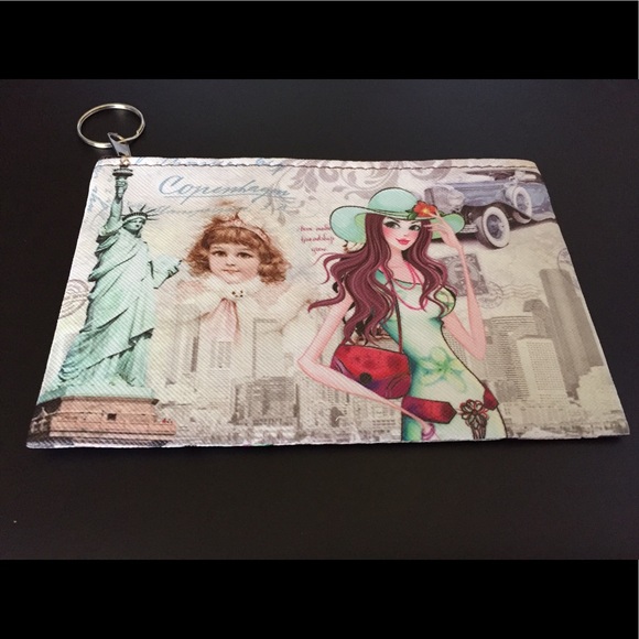 NEW-Stylish Keychain & Coin Pouch 4" x 6" - Picture 3 of 5