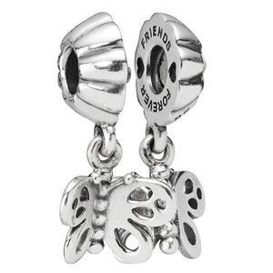 1/2 Pandora Friends Forever Butterfly Charm